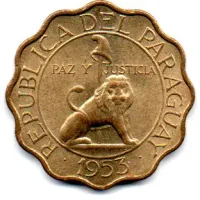 Paraguai - 1953 - 50 Centimos - Foto 2