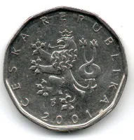 República Tcheca - 2001 - 2 Koruny - Foto 2