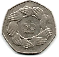 Reino Unido - 1973 - 50 Pence