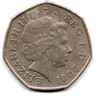 Reino Unido - 2001 - 50 Pence - Foto 2