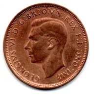 Reino Unido - 1943 - 1/2 Penny - Foto 2