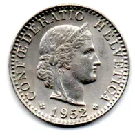 Suíça - 1952 - 20 Rappen - Foto 2