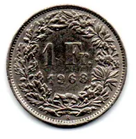 Suíça - 1968 - 1 Franc