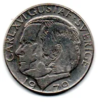 Suécia - 1979 - 1 Krona - Foto 2