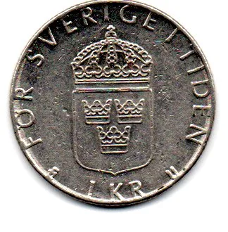 Suécia - 1980 - 1 Krona