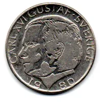Suécia - 1980 - 1 Krona - Foto 2
