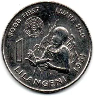 Suazilândia - 1981 - Lilangeni - Comemorativa FAO