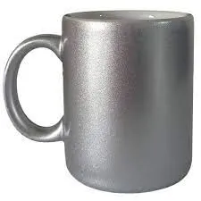 CANECA PEROLADA PRATA PARA SUBLIMAÇÃO 320ML Imagem