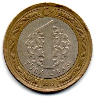 Turquia - 2012 - 1 Lira