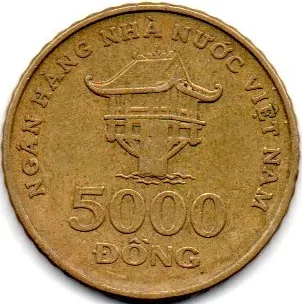 Vietnã - 2015 - 5000 Dong