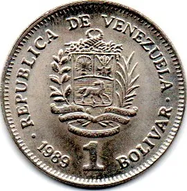 Venezuela - 1989 - 1 Bolívar