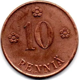 Finlândia - 1913 - 10 Pennia