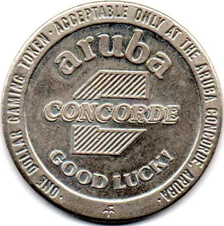 Ficha de Cassino - Aruba - Concorde