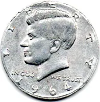 Peça em alumínio alusiva à moeda de Half Dollar - Foto 2