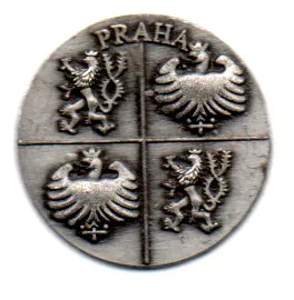 Adorno em formato de medalha - Praha