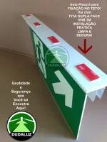 PLACA S4 PVC 2MM |TETO | Mod: RAMPA SUBINDO À DIREITA | 30X17| FOTOLUMI| SÓ FRENTE - Foto 3
