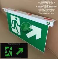 PLACA S4 PVC 2MM |TETO | Mod: RAMPA SUBINDO À DIREITA | 30X17| FOTOLUMI| SÓ FRENTE - Foto 5