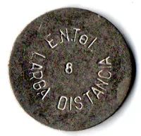 Ficha Telefônica - E.N.Tel. - 8 - Larga Distancia - Foto 2