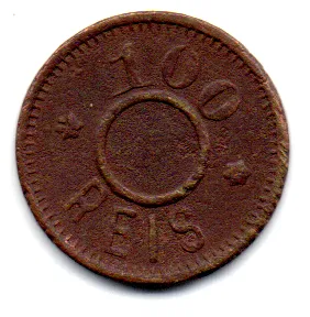 Ficha Antiga - 100 Réis