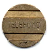 Ficha Telefônica Antiga - Telefono - 617 - 90