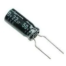 CAPACITOR ELETROLITICO 0,22UFX50V 