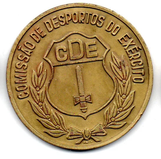 Medalha - Olimpíada do Exército - Participante - P. Alegre - 1972 - Comissão de Despostos do Exército - CDE