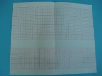 PAPEL TERMOSENSÍVEL P/ CARDIOTOCÓGRAFO BISTOS BT-350 TITS 152X90X250 - pacote com 10 blocos - Foto 4