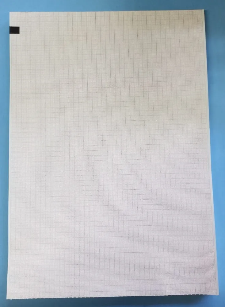 PAPEL TERMOSENSÍVEL P/ ECG EDAN SE-1200 TITS 210X297X100 - pacote 5 blocos