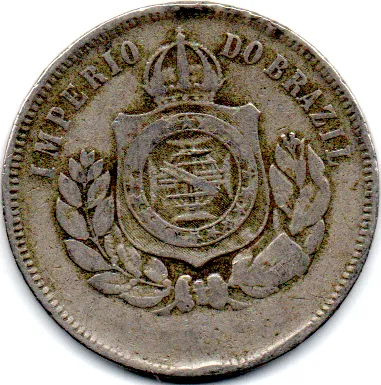 18?? - 200 Réis - Moeda Brasil Império - UTG