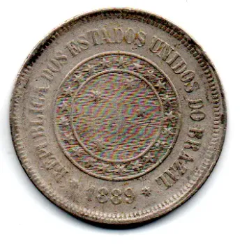 1889 - 100 Réis - Moeda Brasil
