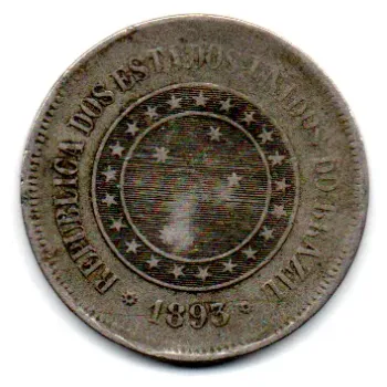 1889 - 100 Réis - Moeda Brasil