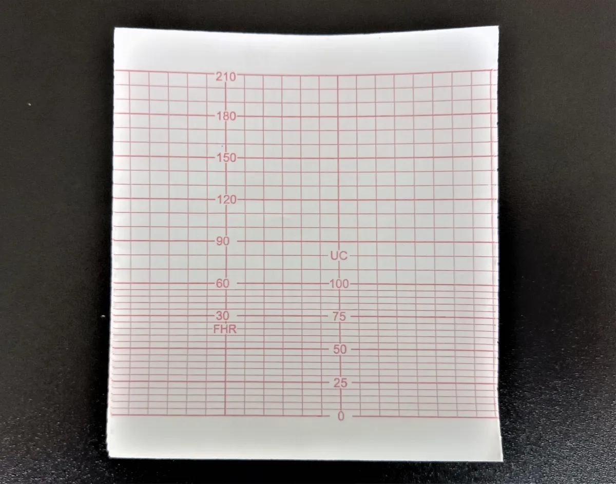 PAPEL TERMOSENSÍVEL P/ CARDIOTOCÓGRAFO MEDPEJ MF-9100 TITS 112X100X200 - pacote com 10 blocos