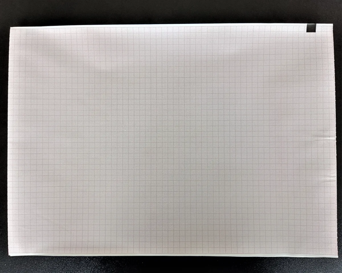 PAPEL TERMOSENSÍVEL P/ ECG MAC 1200 TITS 210X297X150 - pacote com 5 blocos Imagem