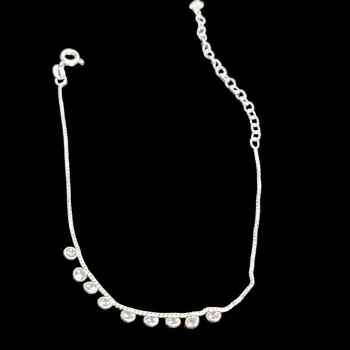 Pulseira com pontos de luz em prata 925