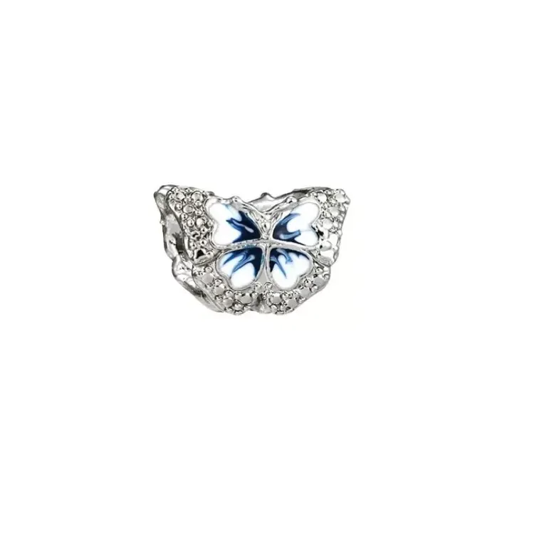Berloque separador zirconia borboleta azul – em Prata925 Imagem