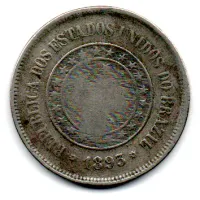 1893 - 100 Réis - Moeda Brasil