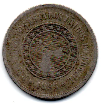 1895 - 100 Réis - Moeda Brasil