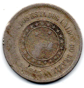 1895 - 100 Réis - Moeda Brasil Imagem