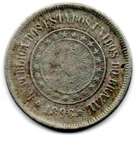 1896 - 100 Réis - Moeda Brasil