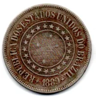 1889 - 200 Réis - ERRO: Cunho Trincado - Moeda Brasil - Foto 2