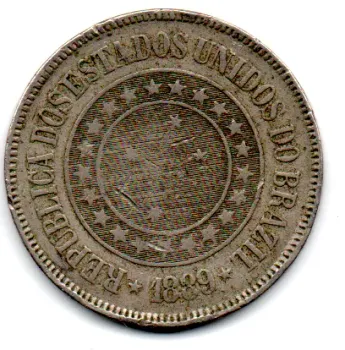 1889 - 200 Réis - Moeda Brasil