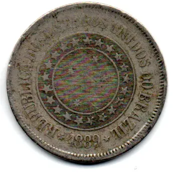 1889 - 200 Réis - Moeda Brasil