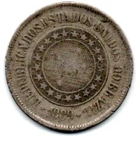 1889 - 200 Réis - Moeda Brasil
