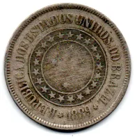1889 - 200 Réis - Moeda Brasil