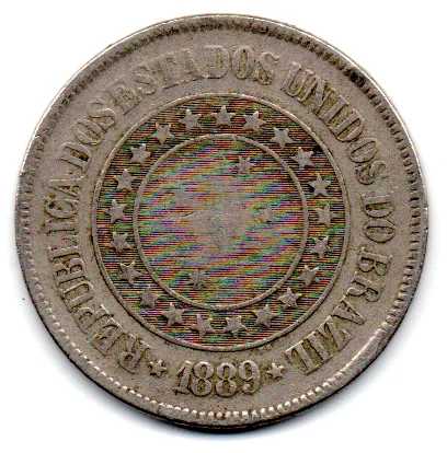 1889 - 200 Réis - Moeda Brasil
