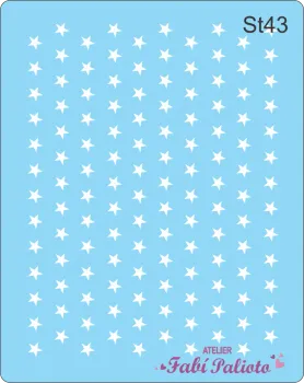 ST43  Stencil  Mini Estrelas 