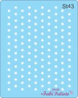 ST43  Stencil  Mini Estrelas 