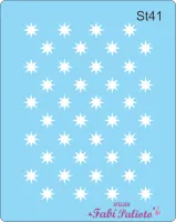ST41  Stencil  Estrela 8 pontas