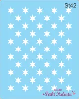 ST42  Stencil  Estrela 6 pontas