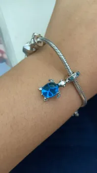 Berloque pendente tartaruga marinha – Inspiração Pandora - Foto 2